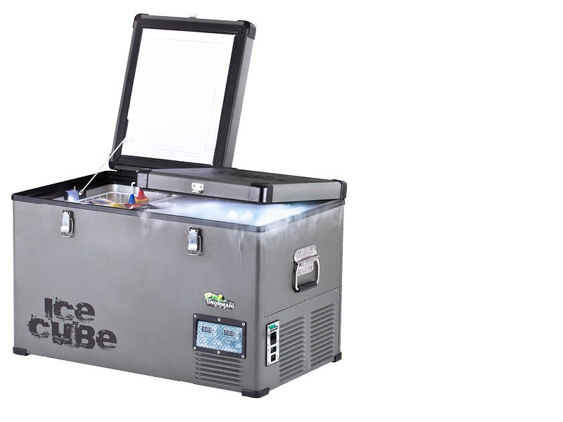 ICE CUBE FRIDGE65 Kompressor Kühlbox mit zwei getrennten Kühlfächern 